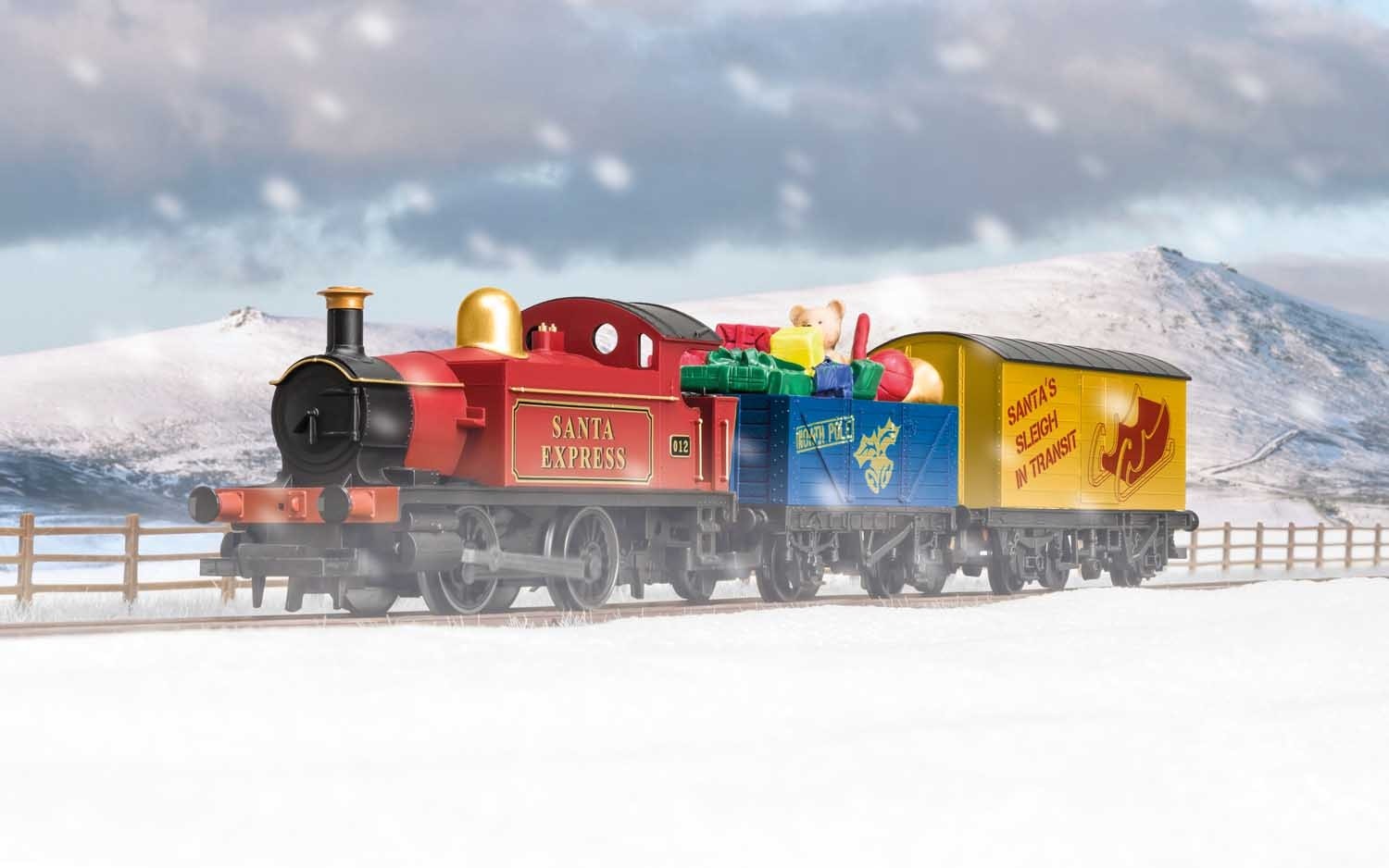 Santa's Express Christmas Train Set